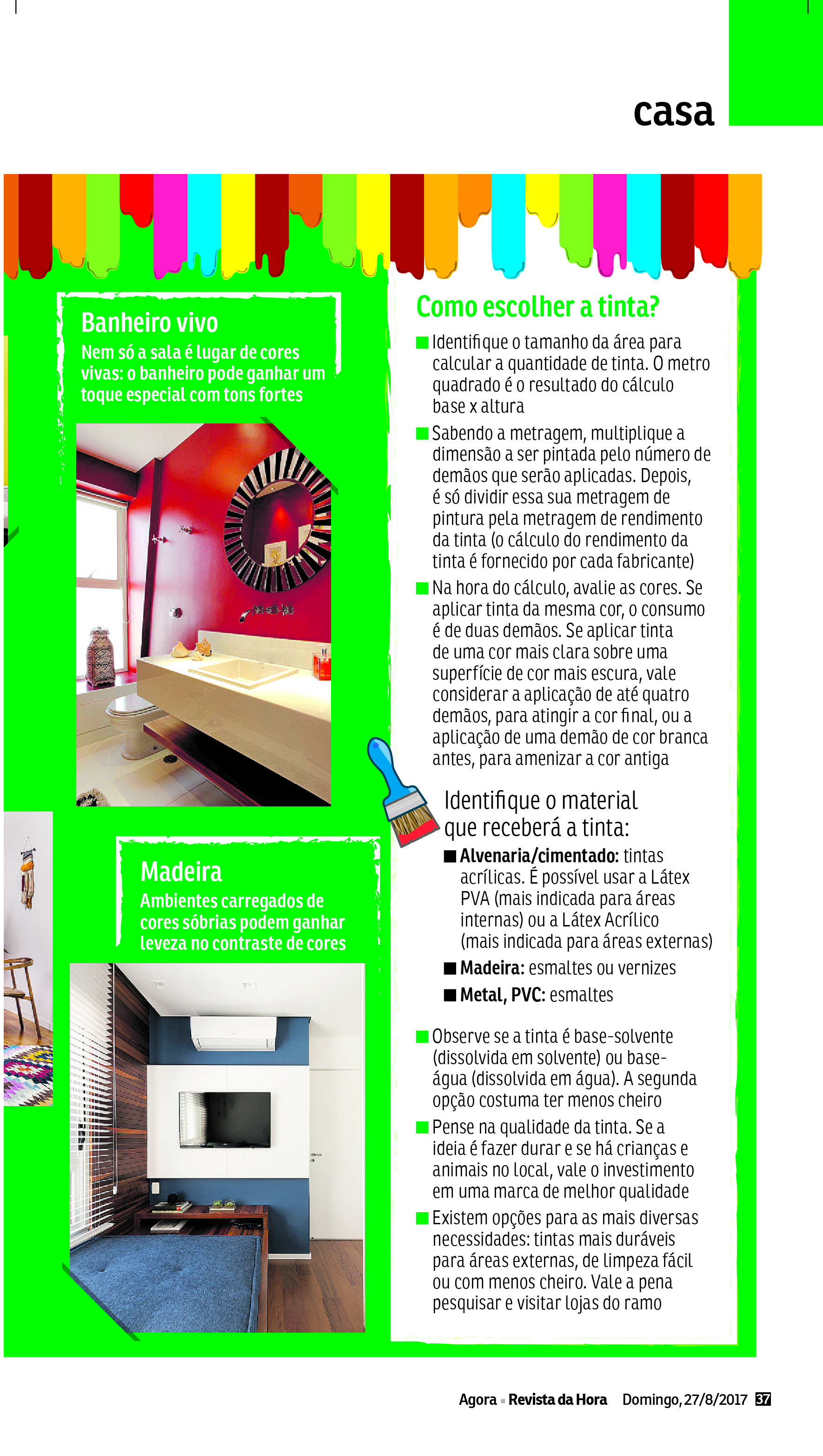 Revista da Hora (jornal Agora SP) – O segredo das cores parte 2