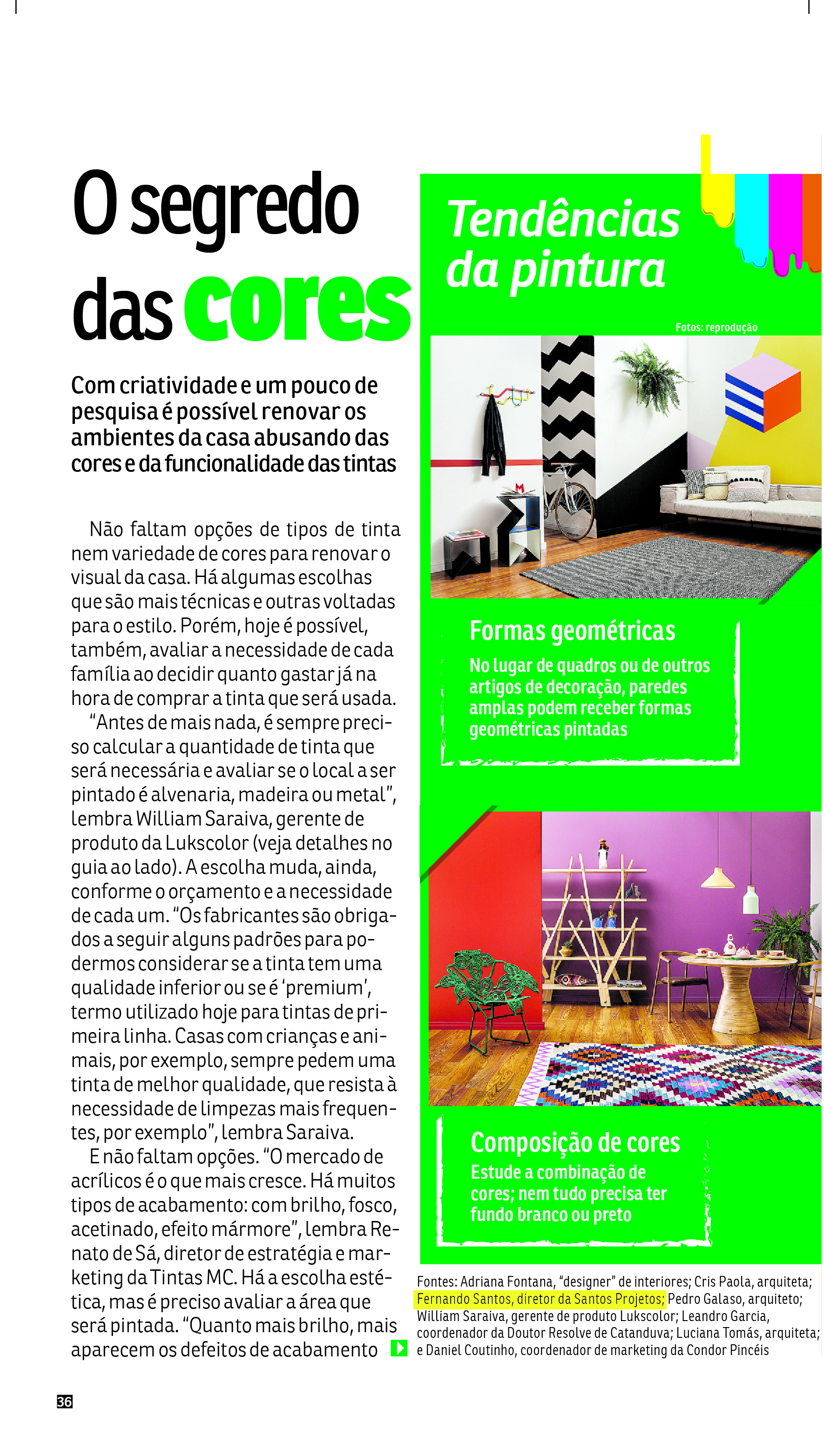 Revista da Hora (jornal Agora SP) – O segredo das cores