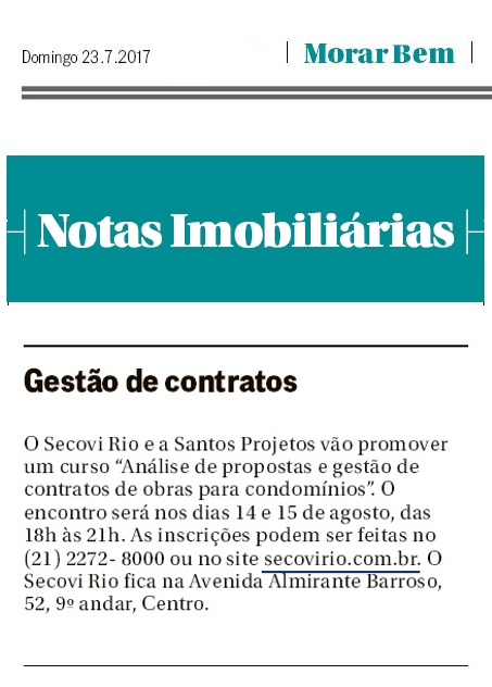 O Globo – Gestão de contratos