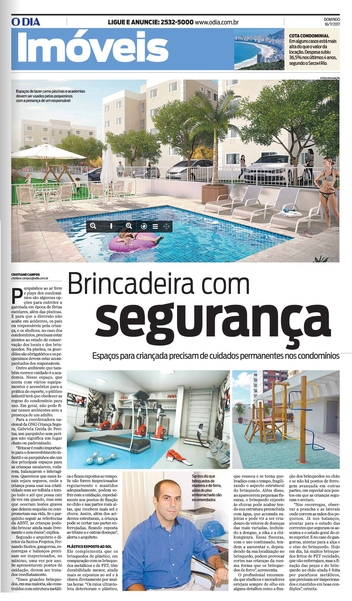 Jornal O Dia – Brincandeira com segurança
