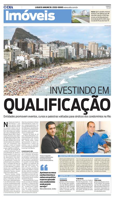 Jornal O Dia – Qualificação de síndicos