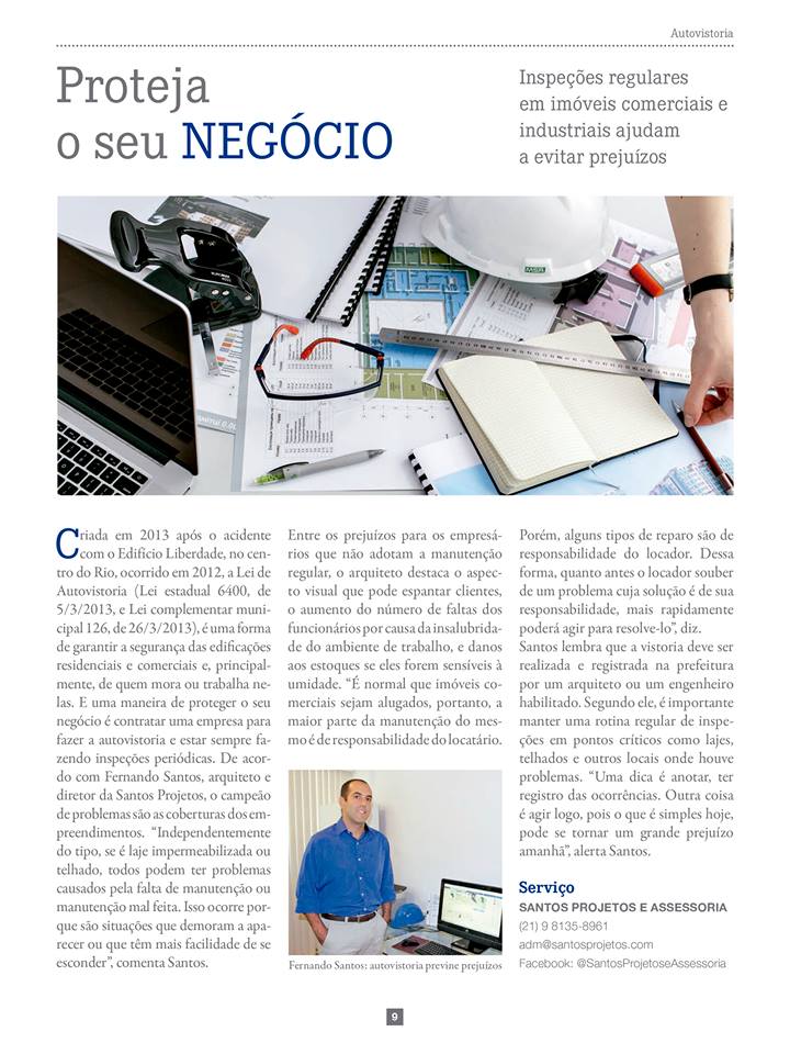 Revista Acija – inspeções em imóveis comerciais
