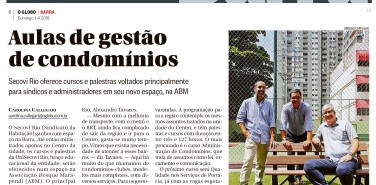 Jornal Globo Barra – matéria Aulas de gestão de condomínios