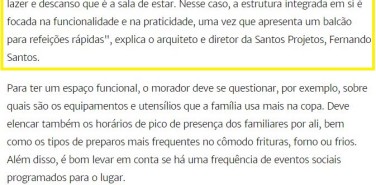 O Dia Online – matéria Truques para decorar cozinha americana