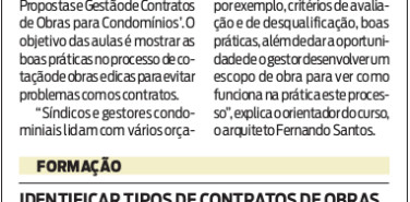 Jornal O Dia – Curso Secovi Rio