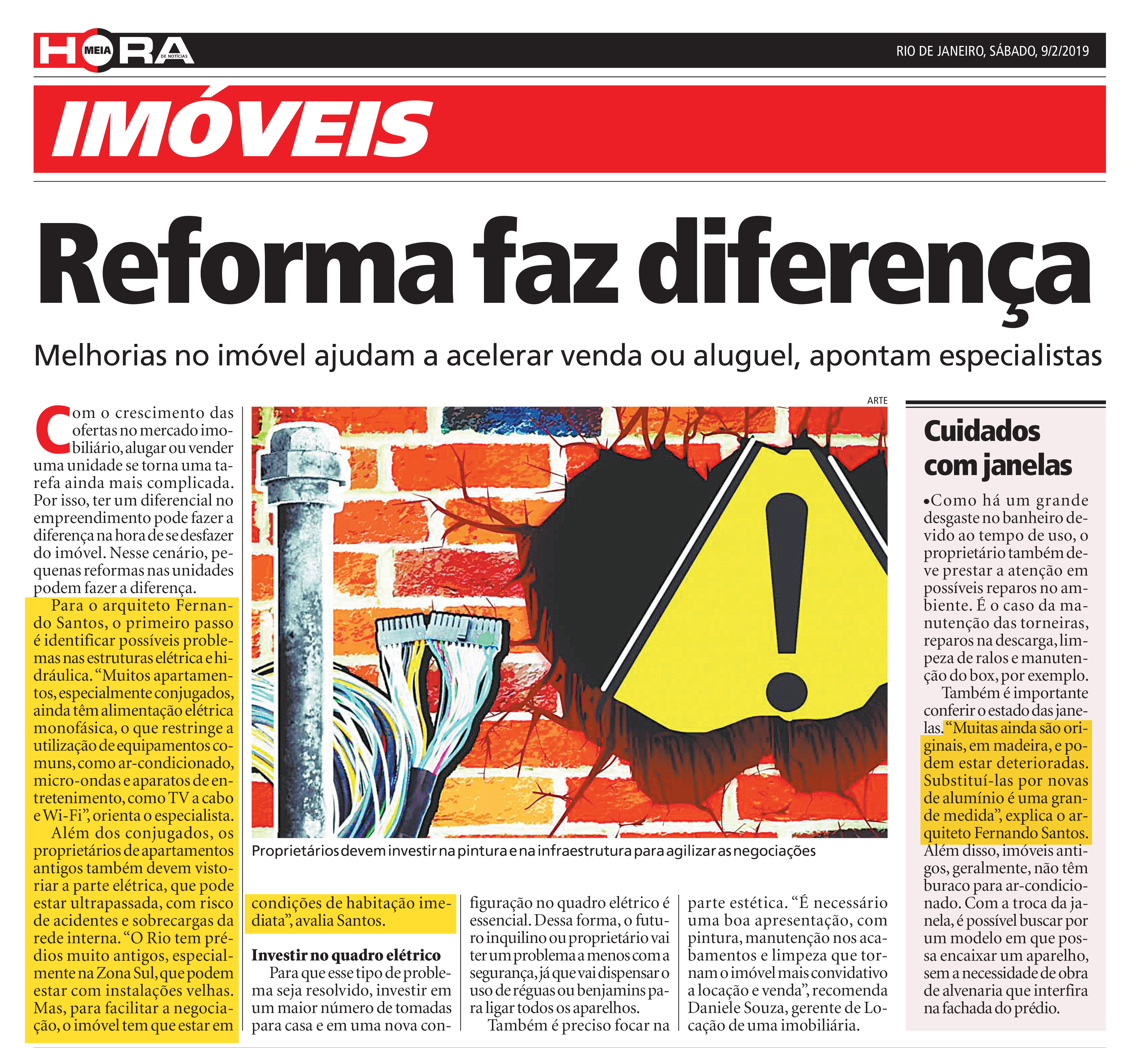 Jornal Meia Hora – Reforma faz diferença